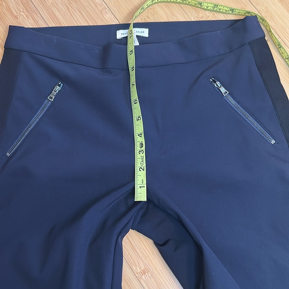 Rebecca Taylor Ava Techy Slim Ankle Crop Pants in Navy  Women’s size 10 - Picture 12 of 14